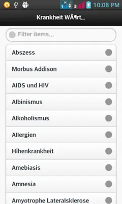 Krankheit Worterbuch android App screenshot 5